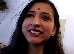 Indian wife wants to get her first double penetration&comma; so husband invites the neighbor to help